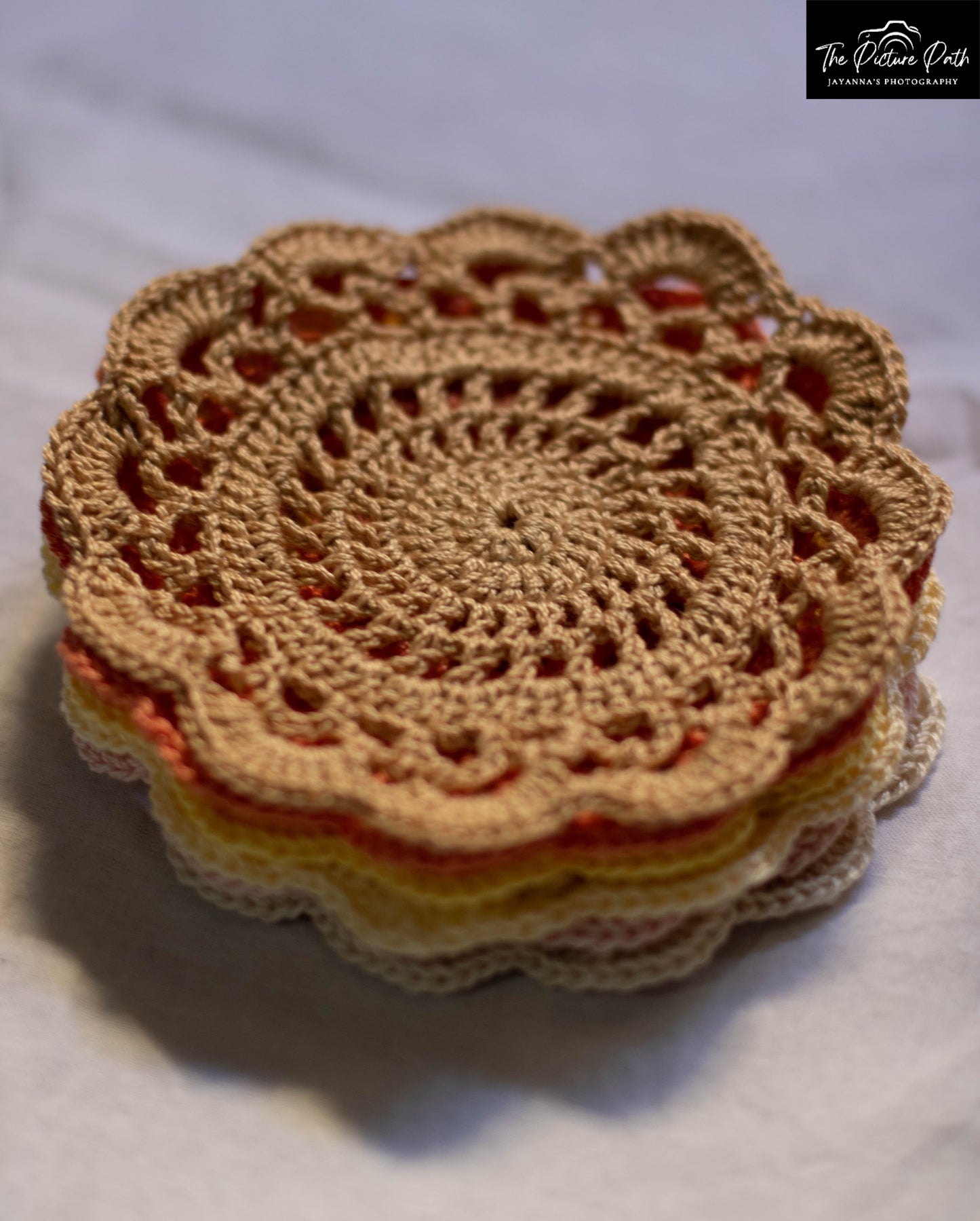 Colorful Flower Coasters