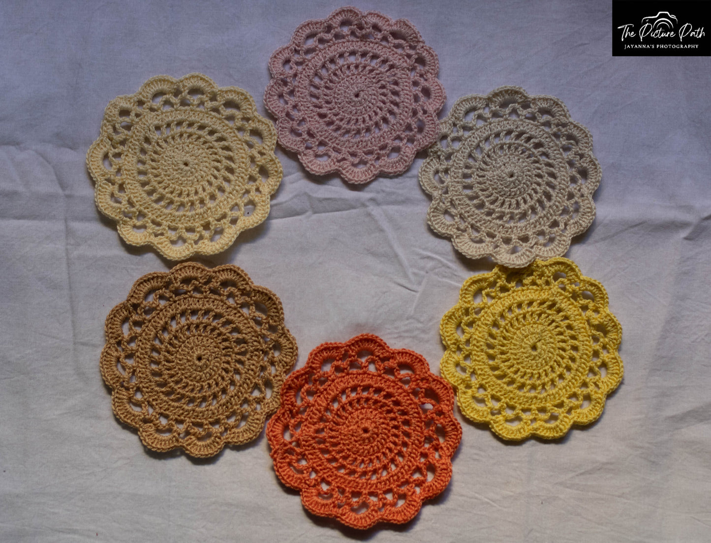 Colorful Flower Coasters