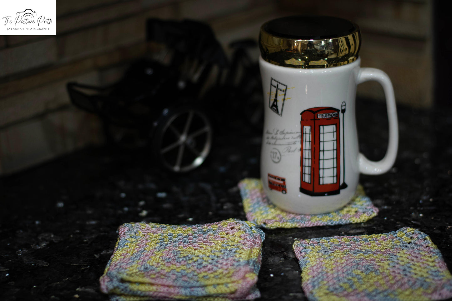 Colorful Square Coasters