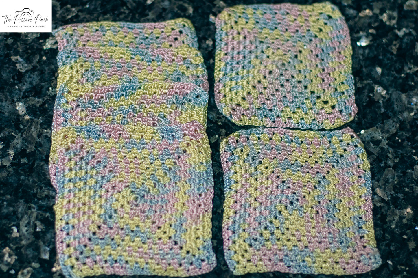 Colorful Square Coasters