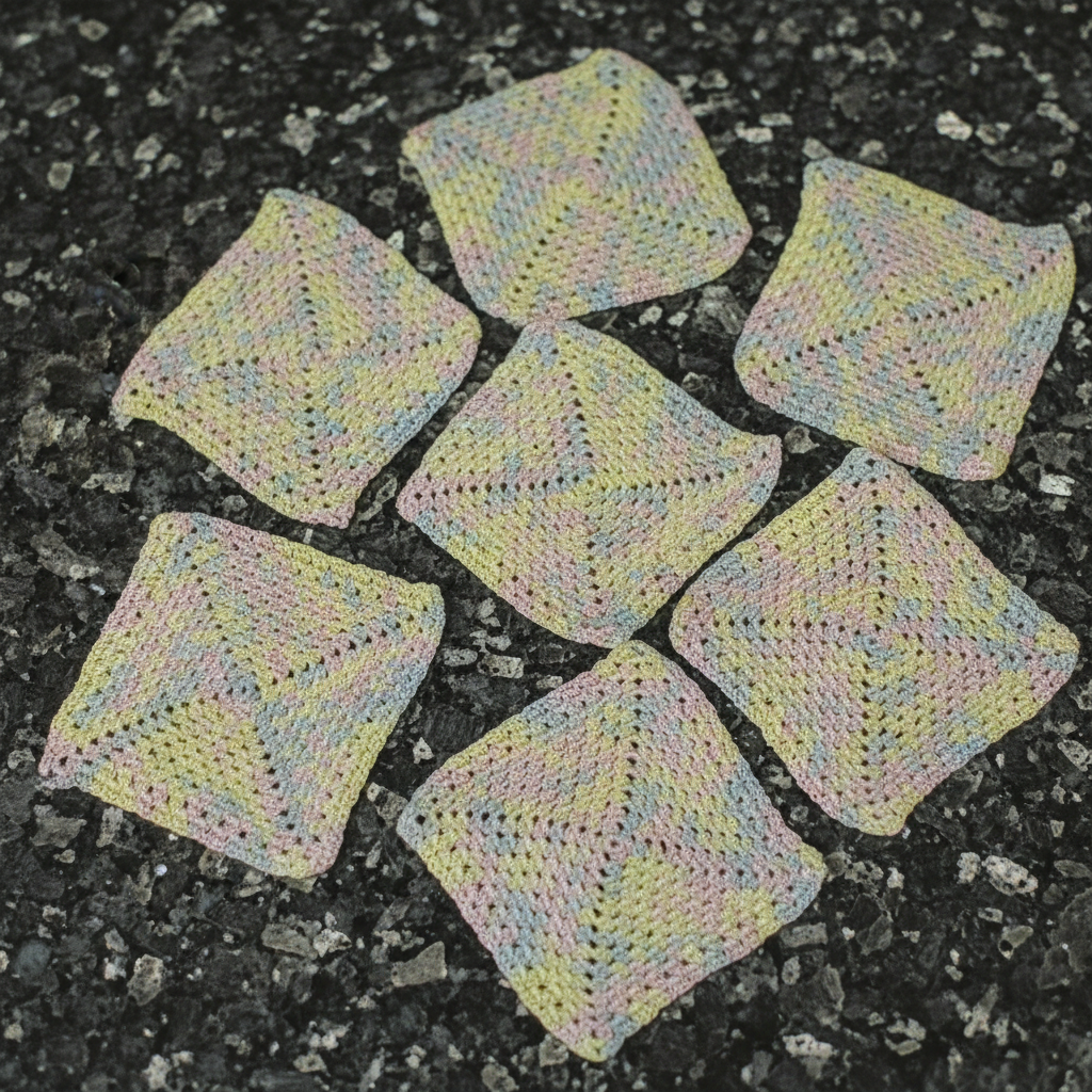 colourful square coasters
