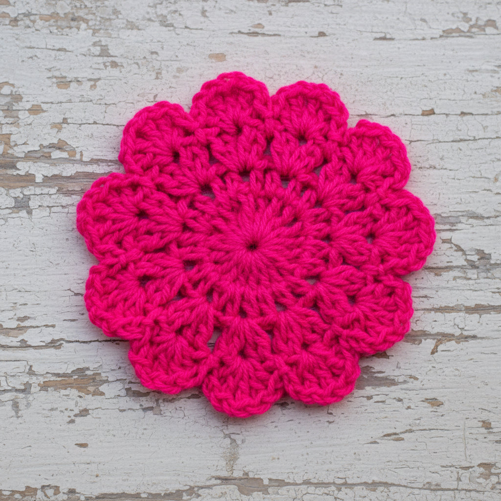 Pink Flower Coasters