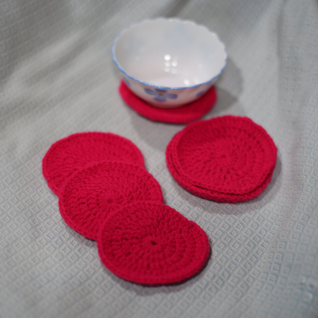 Pink Circle Coasters