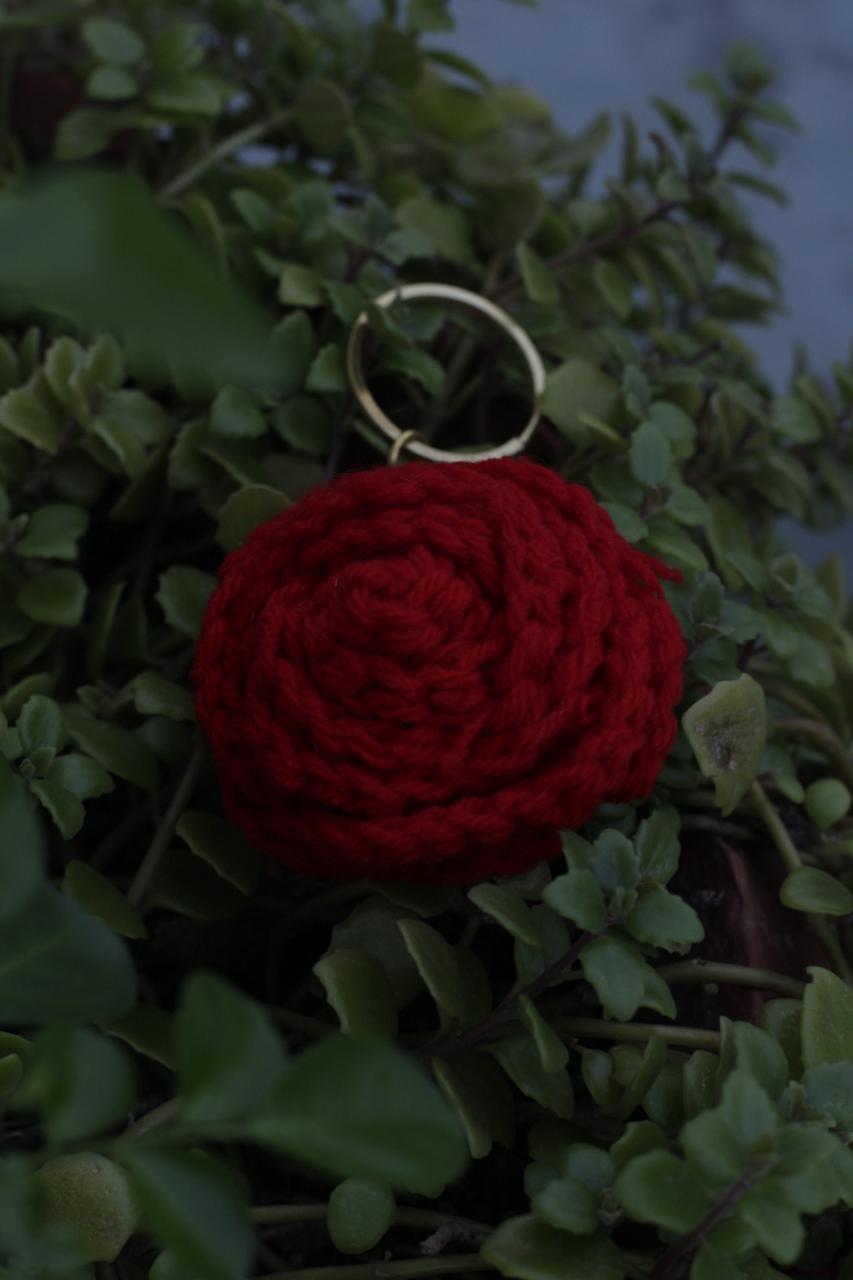Red Rose Keychain
