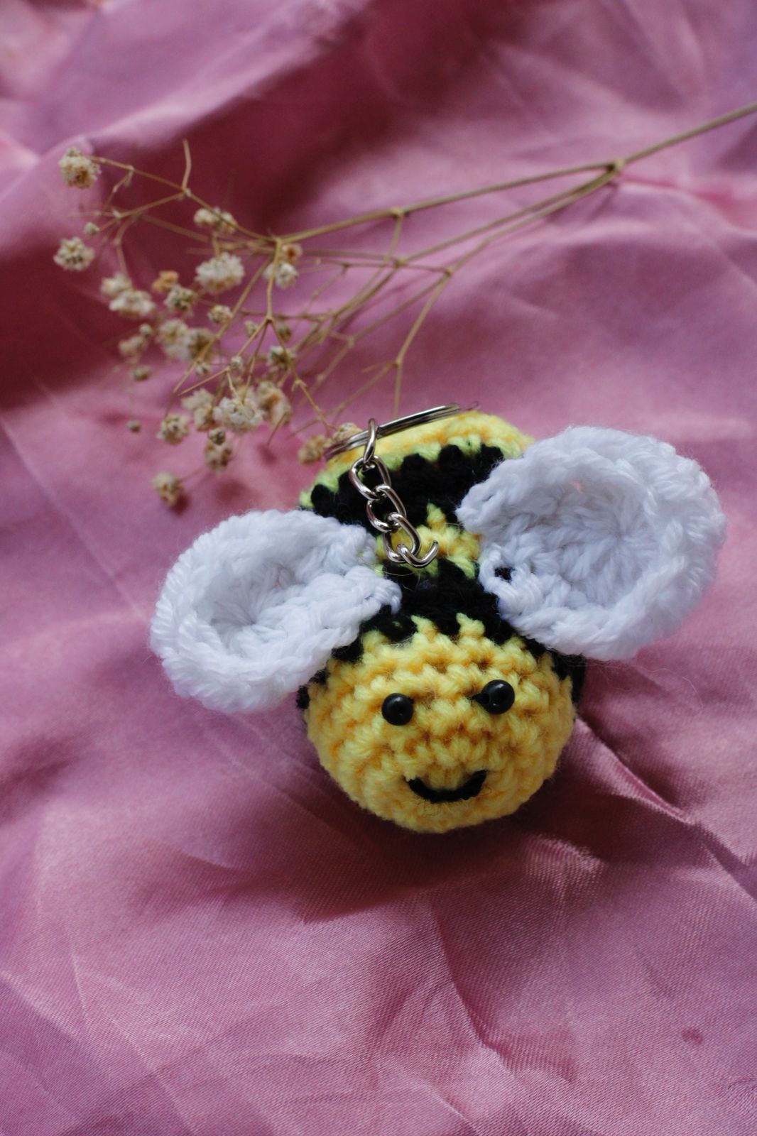 Spring Keychain Bee Bee Keychain – Crochet Couture