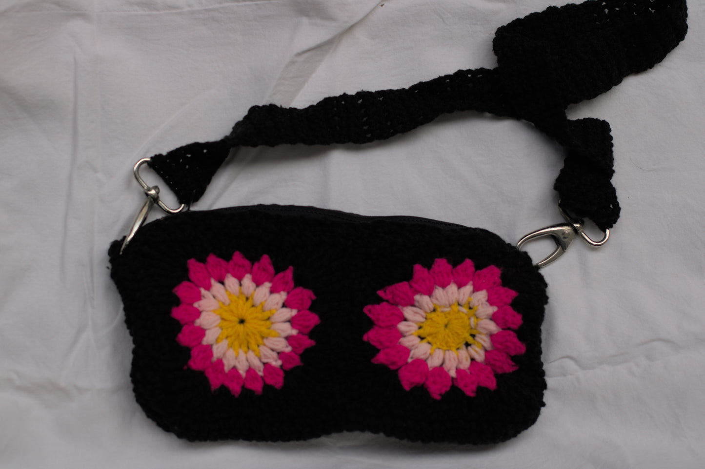 Black Pink Sling Bag