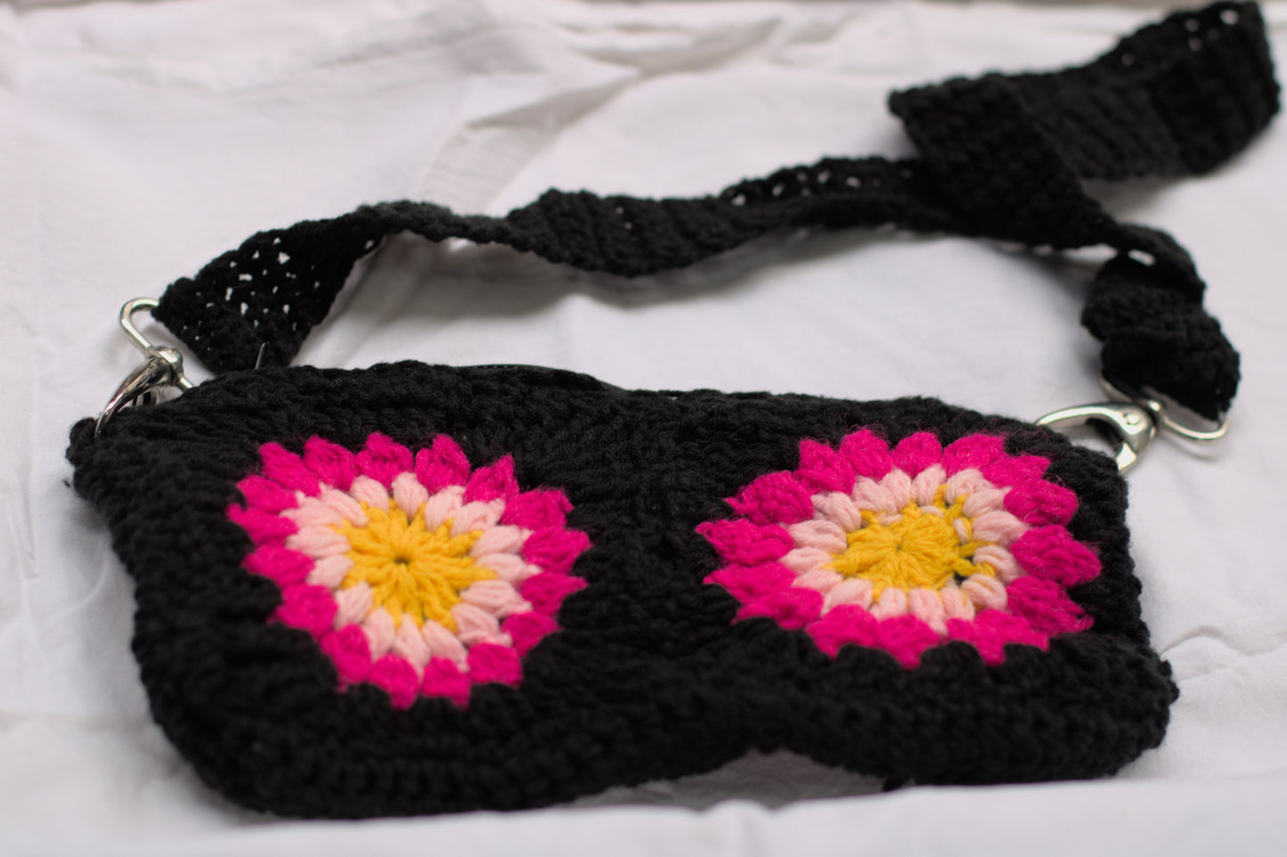 Black Pink Sling Bag