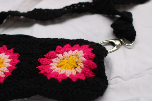 Black Pink Sling Bag