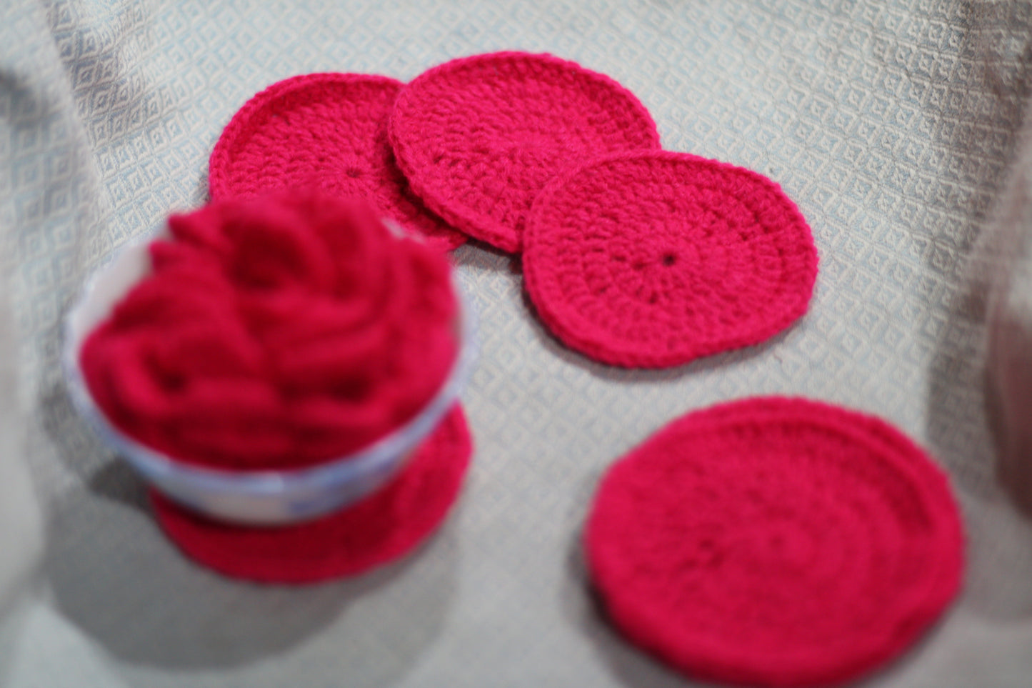 Pink Circle Coasters