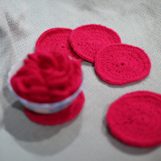 Pink Circle Coasters