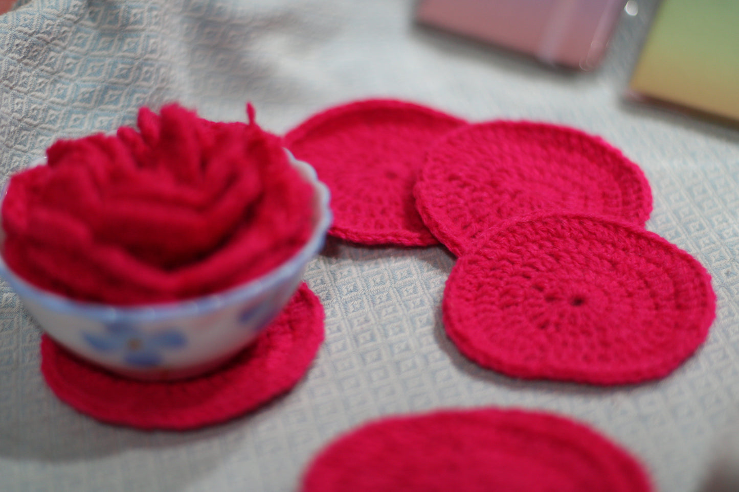 Pink Circle Coasters