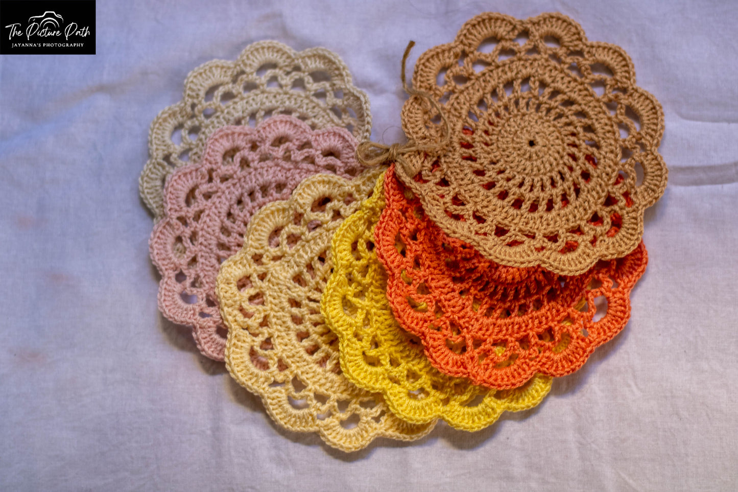 Colorful Flower Coasters