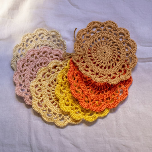 Colorful Flower Coasters