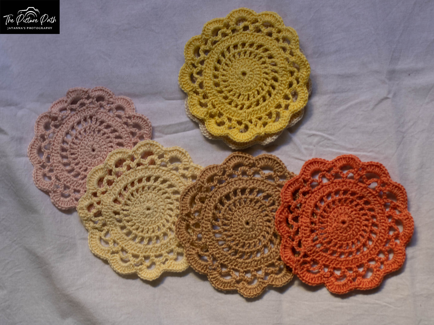 Colorful Flower Coasters